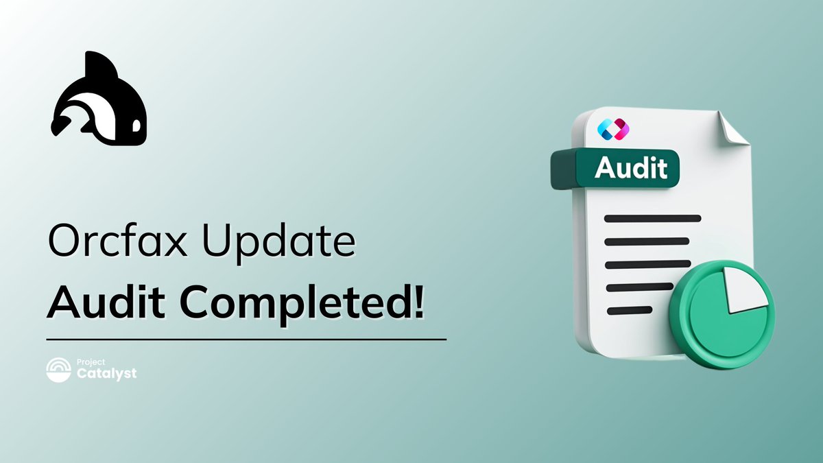 The on-chain audit of Orcfax v1 has completed and it was a huge success! 

Our auditors, <a href="/txpipe_tools/">TxPipe</a> found no issues with our on-chain code! And the benefit of additional eyes on our code is that TxPipe left us with 4 info-level recommendations that will be used to help inform