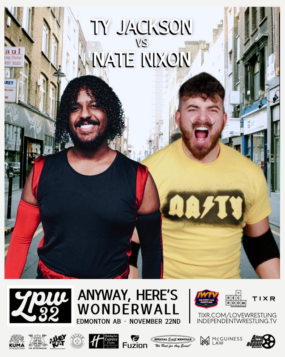 After defeating Matt Viviani last month, TY Jackson faces another newcomer to Love Pro Wrestling, Nasty Nate Nixon. How will the two long-time rivals stack up in their first LPW tilt?

🎟️: tixr.com/e/103918