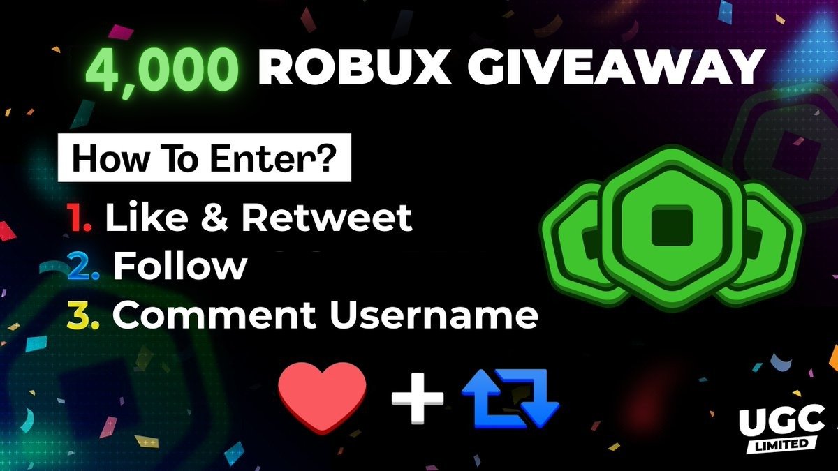 4000 #robux giveaway 🩷
4 Winners 1000 Robux each!!!

Rules:

1. Follow <a href="/GorgeousBlox/">Gorgeous Blox</a> @FNSpiderGwen
2. Like &amp; RT 
3. Comment your user

⏰Ends in 5 Days⏰

🦄 4000 ROBUX GIVEAWAY!
🌸 if we get 400+ entries there will be 5 winner 1k each

#roblox #ROBLOX #robuxgiveaway #robuxgws