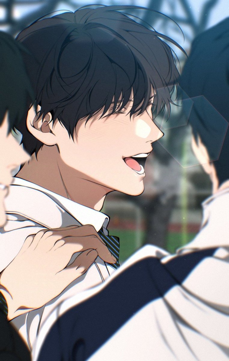 LostRabbitt's tweet photo. The purest smile i've ever seen. A mother who's been worrying about his son, watching her son smiles so brightly along with his friends is the happiest moment for her  #Lostinthecloud https://t.co/QLLyfbzayy