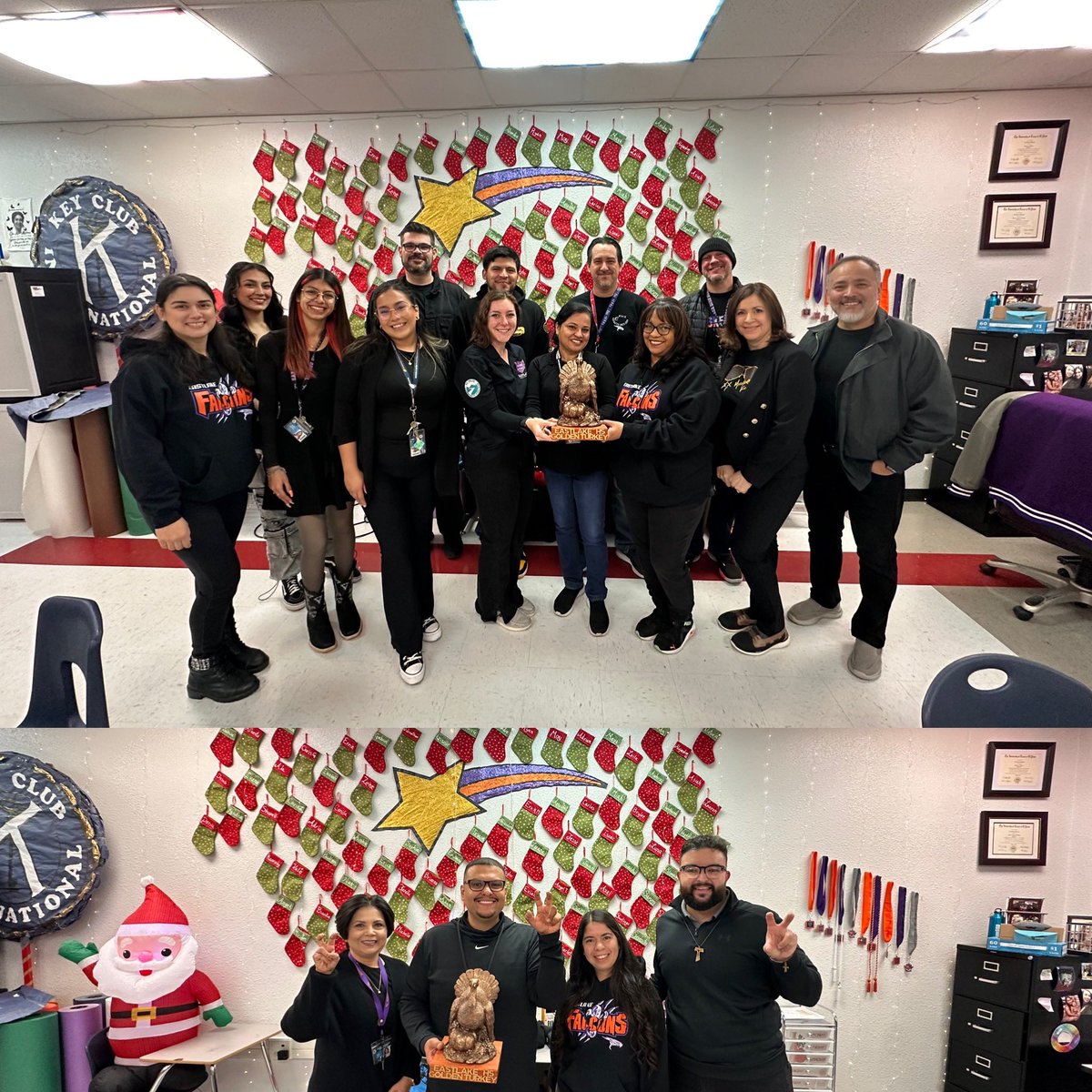 🖤🦃 🏆Black Friday with the brand new Golden Turkey winners… the Math Department. Thank you Key Club for the Tasty treats. 

A great way to end Underground Teacher Dress up Week. 🖤🦃🏆

<a href="/STUCOEASTLAKE/">Eastlake STUCO</a>