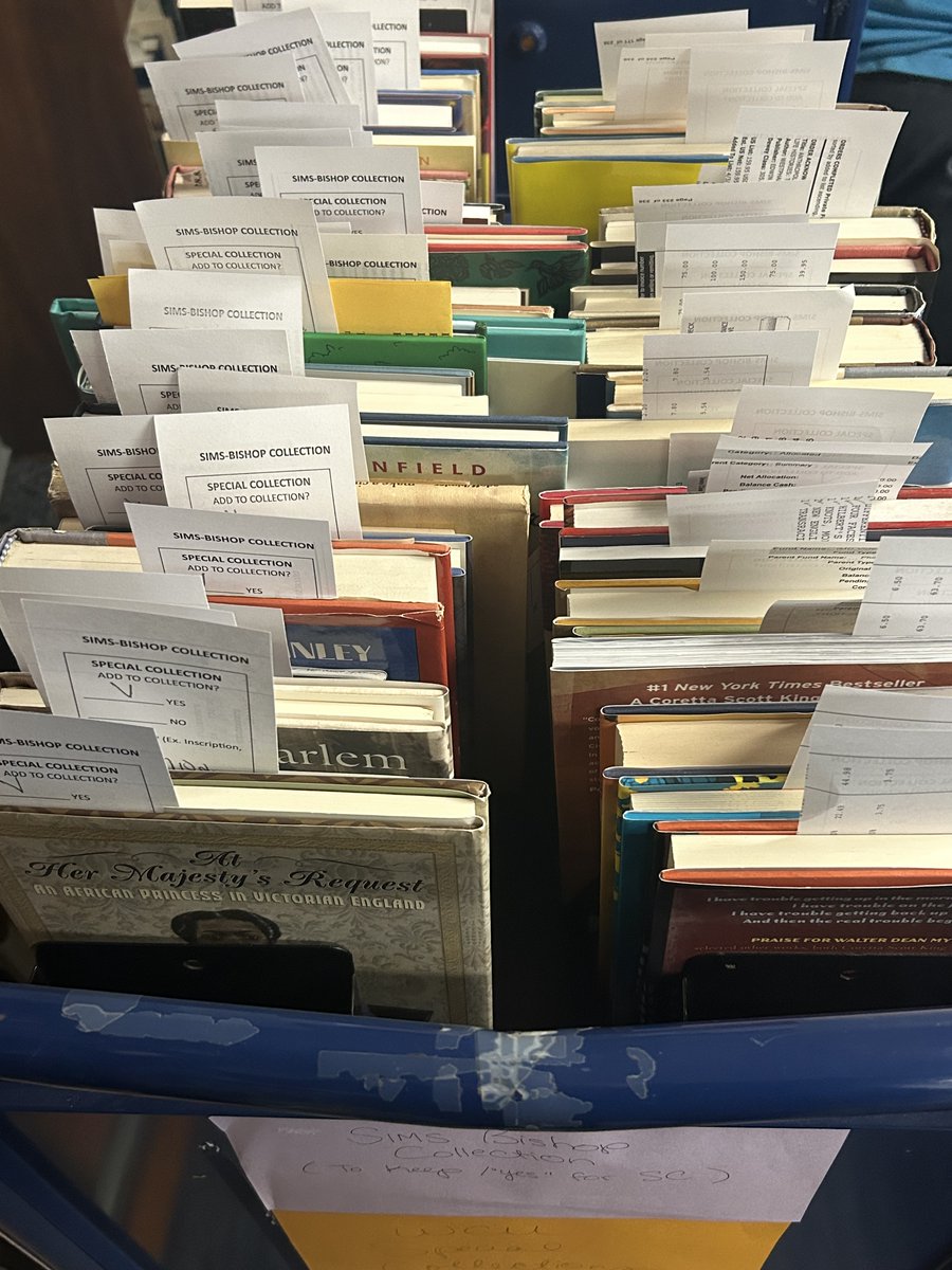 WCUSpecColl's tweet photo. In the past few years, we have received an amazing donation of children’s literature from Dr. Rudine Sims Bishop, Class of 1959 @WCUofPA alumna. Dr. Rudine Sims Bishop is considered to be the mother of multicultural literature. 

In 1990, she published her Mirror, Windows, &amp; https://t.co/kAnsD0aAAl