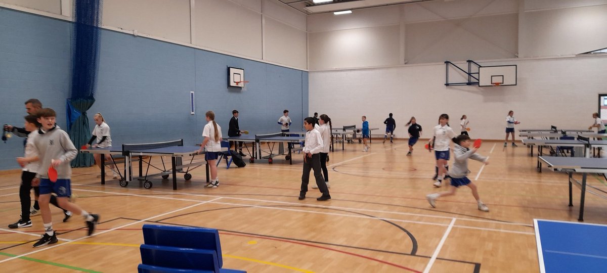 Fantastic afternoon of table tennis hosted by <a href="/StBedesMiddle/">St Bede's Catholic Middle School (Academy)</a> - 64 boys and girls, 16 teams <a href="/BedesPE/">St Bede's PE</a> <a href="/Woodrushhigh/">Woodrush High School</a> <a href="/Birchensale_Sch/">Birchensale Middle School</a> <a href="/WalkwoodSchool/">Walkwood School</a> supported by 8 sports leaders from <a href="/BedesPE/">St Bede's PE</a>  - a great facility to use!