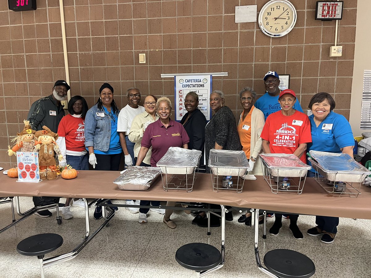 AlbrightMS's tweet photo. Thank you to @TheBridgeSWCCC for hosting our staff holiday luncheon!  We are thankful for you!!! 🦃🍁🍂@AliefISD https://t.co/dMo0gYwbb2