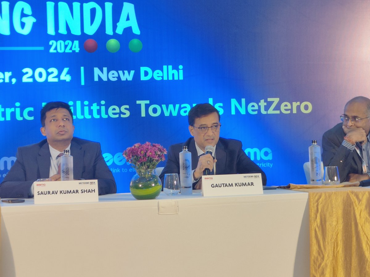 Intelli_Smart's tweet photo. @Intelli_Smart CTO Mr @Gautam_IIPL was one of the esteemed speakers at the 10th edition of Metering India 2024 discussing “AMI Journey So Far Under RDSS”.

Mr Kumar stated that the world’s largest #digitalization program under the RDSS smart metering initiative is finally gaining the momentum it needs, emphasizing how it will transform millions of lives at the grassroots.

The session was chaired by Shri Saurav Kumar Shah, IPS, Executive Director, RDSS, @pfclindia. The panel discussion highlighted the importance of customizing rollout programs to meet the unique needs of consumers in different states.

#MeteringIndia #SmartMetering #AMI #ElectricityDistribution