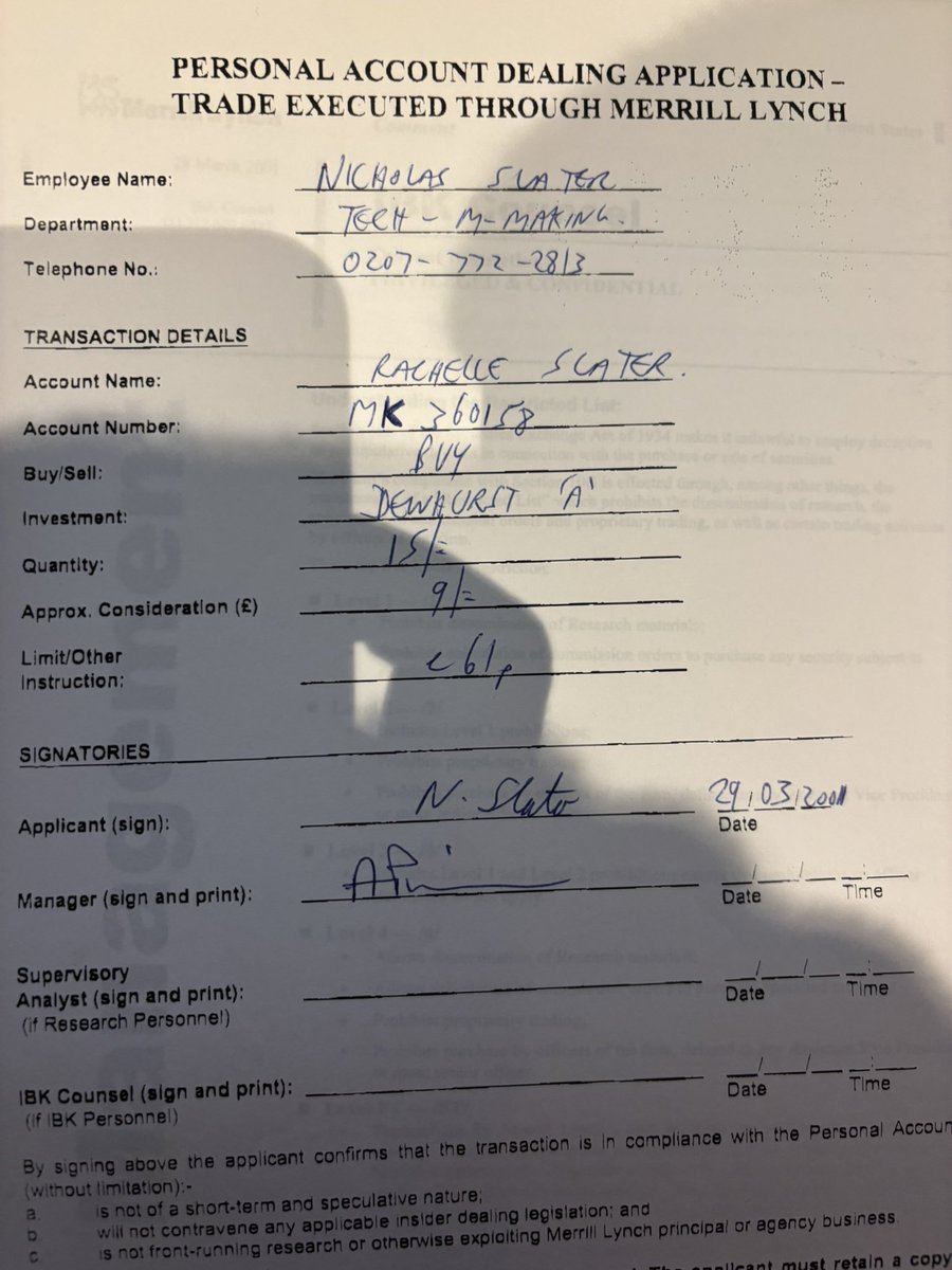 patviera's tweet image. Having some fun looking at some old contract notes from 20 years ago !!

#HTG #DWHA

Two biggest mistakes 

Selling 400k #CHTR at 40p (bought at 35p ) cos IC says “bust” ..soon after £10.

Bidding 11.5p for 1m #ASC ,seller wanted 12p I declined ..rallied to £60.