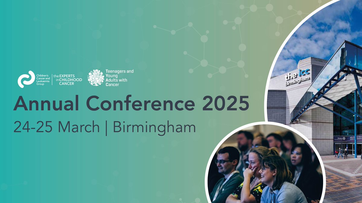 🤩 Exciting news!

Registration is OPEN for the CCLG + TYAC Annual Conference 2025, a must-attend event for #clinical, #healthcare, and #research professionals!

⏰ Early bird discount for members ends 16 Jan 2025!

View the programme &amp; register bit.ly/3H6gaTu

#CCLG2025