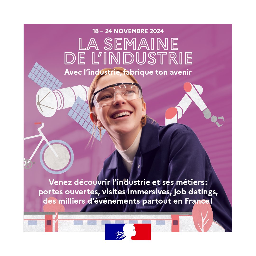 ForIndustrie's tweet image. 𝐅𝐨𝐫𝐢𝐧𝐝𝐮𝐬𝐭𝐫𝐢𝐞 ❤ « 𝐁𝐞𝐫𝐜𝐲 𝐬𝐨𝐧 𝐢𝐧𝐝𝐮𝐬𝐭𝐫𝐢𝐞 » 
👉1000  collégiens et lycéens
👉30 exposants motivés pour parler d'industrie
👉1 stand #forindustrie de démonstration

🙏@FeracciMar de votre visite !
#SEDI2024
@DGEntreprises @Economie_Gouv