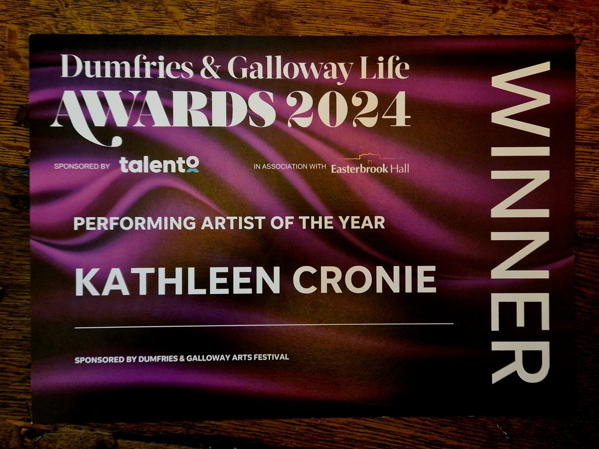 Fair chuffed to receive this lovely certificate today! #scotlandstartshere #storyteller #tourguide #performingarts