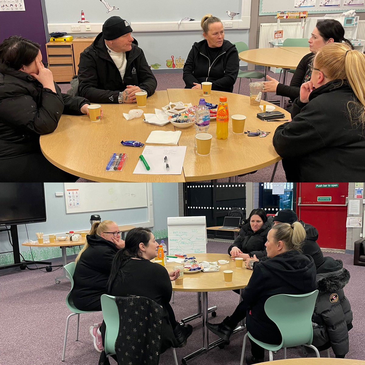 PatriciaMcGlin2's tweet photo. Fantastic having our @WeAspireNLC Parents coming in for a coffee and a chat. They also enjoyed a browse in our pop up shop. Fantastic to hear parents views and ideas. Come along next Thursday to our last coffee morning @NLCYouthwork @NLFamilyLearn @nlcinclusion https://t.co/k76rPCUuto