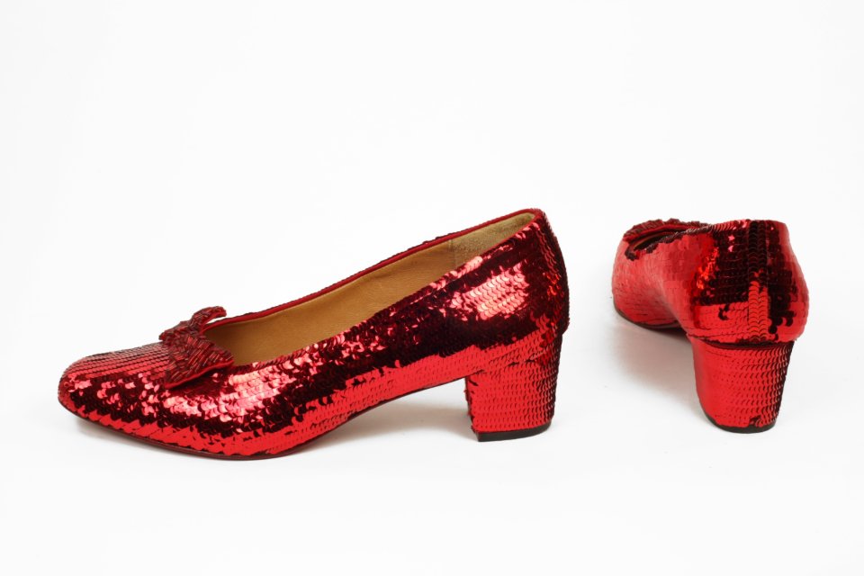 Did you know? Sonja Bata, founder of the BSM was inspired by the iconic ruby slippers worn by Judy Garland in The Wizard of Oz and had these red sequined women's pumps custom made to wear at the opening of the Museum in 1995.