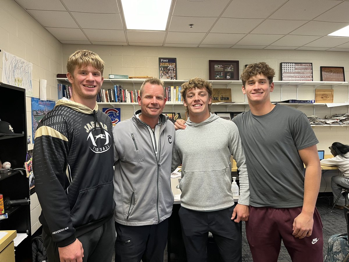 ACJaguarFB's tweet photo. Congrats to our final Teacher of the Week for 2024, @cenbaseball Coach Bacon! Appreciate your impact on our guys! Helping deliver Team Pass are seniors @gaige_hurley @LandonPreston28 @JaceAdler1 

@CentralGridiron @Coach_DTuttle 
#Mudita2024 #KTDD https://t.co/RwXLtwJWyj