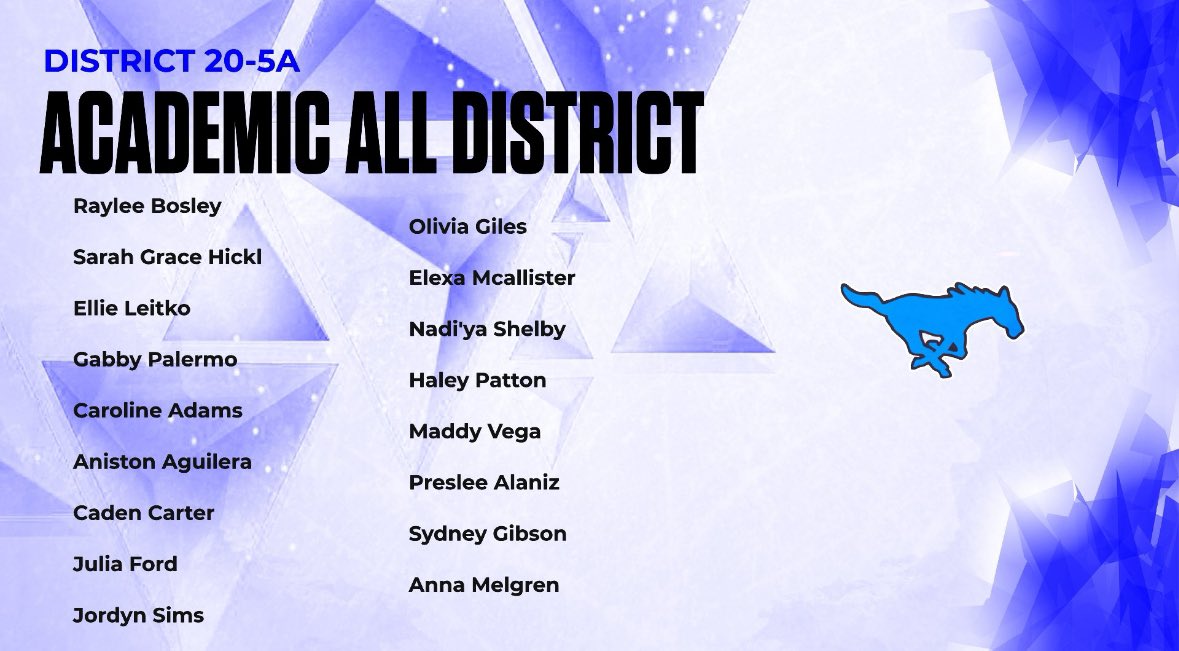 FwoodVolleyball's tweet photo. So many of our girls were named to the academic all district teams! Working hard on the court and in the classroom! 💙🏐🐴 https://t.co/NuB4mUwNYZ