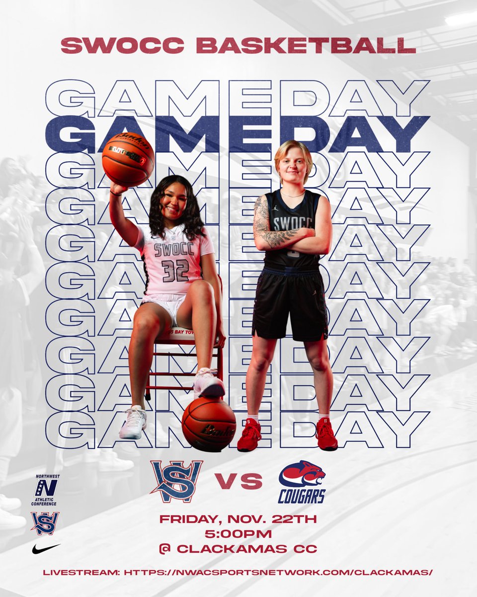 swocclakersWBB's tweet photo. 🚨 Game Day 🚨

🆚️ Clackamas

📍Oregon City, OR (Clackamas Community College)

⏰️ 5:00PM

📺 https://t.co/62lO75tcdb 

#SWOCCwbb #swoccbasketball #swocc #swoccathletics #GoLakers https://t.co/7TY2JsVK2I