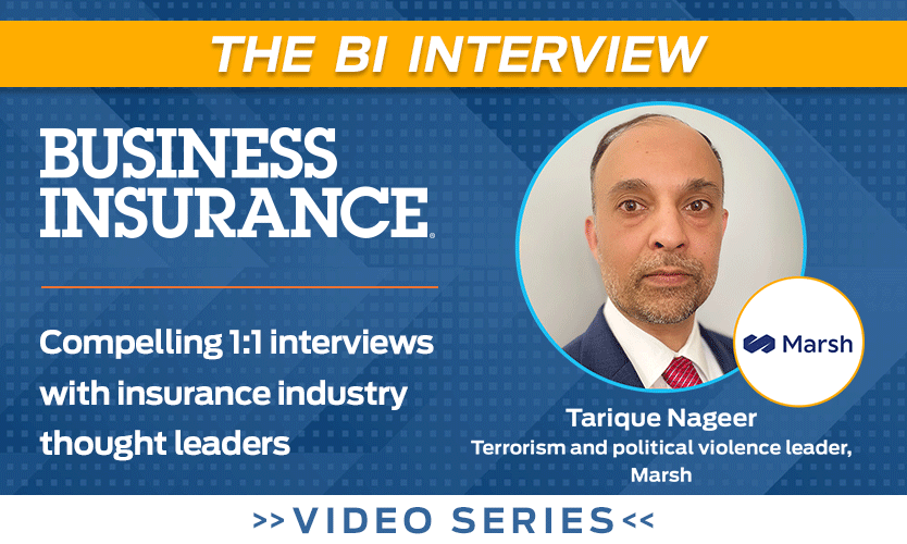 ComRiskOnline's tweet image. Tarique Nageer, terrorism and political violence leader at Marsh, discusses trends in the strikes, riots and civil commotion insurance market.
 
Click here to watch the video now
ow.ly/h0nl50Uc2Bz

#TerrorismInsurance #RiotsInsurance #BusinessInsurance