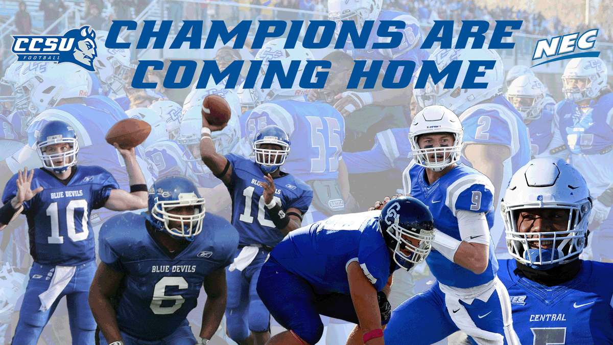 CCSUBlueDevils's tweet photo. 📢@CCSU_FB announces honorary captains for Saturday's game representing the 6 CCSU @NECFootball 🏆teams.

04-Scott Dolch
05-Coree Tucker
09-Aubrey Norris
10-Mike Allison
17-Jake Dolegala
19-Tre Jones

🗞️https://t.co/i1P59Txd3q
🎟️https://t.co/ugbMm2HLDa

#GoBlueDevils #NECFB https://t.co/m6OrKh49eQ