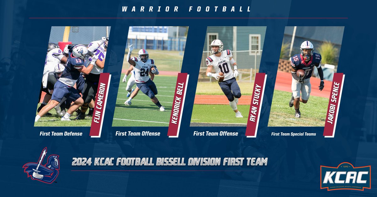 SterlingCSports's tweet photo. FB | Congratulations to all of our Bissell Division First Team All-Division Selections!!

@SCWarriorFB 

#SwordsUp #TraditionStartsHere #UnleashTheWarrior https://t.co/FyPdOGXnam
