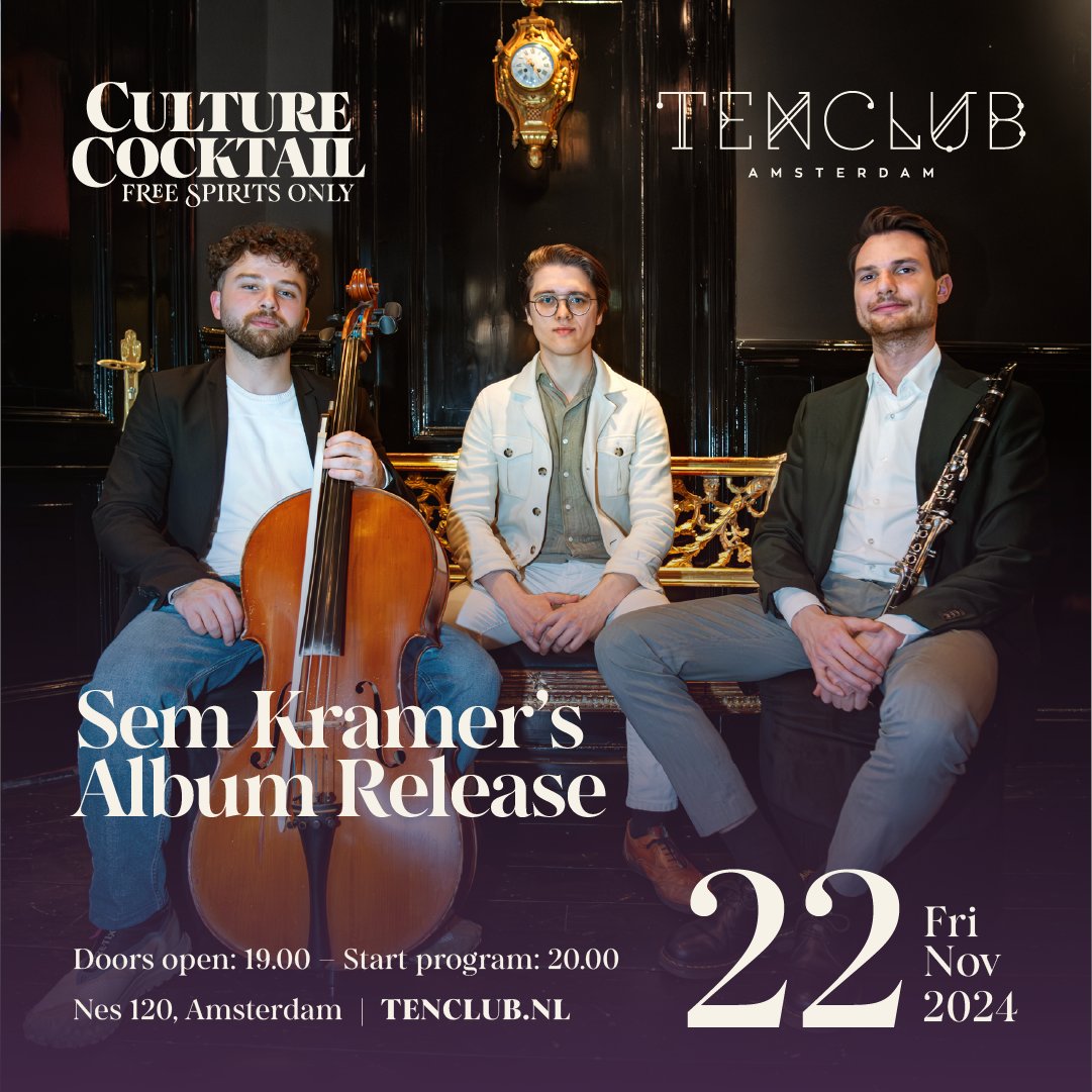 TenClub_NL's tweet photo. Tonight is the night! Join us at TenClub to celebrate the incredible Sem Kramer as he unveils his brand-new album, Love Junkie! 🌟 Get ready for an enchanting evening filled with live music as Sem plays the album. https://t.co/y4LqxpaCRb