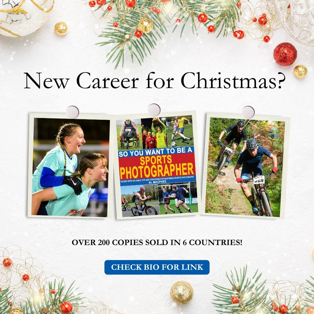 NEW CAREER FOR CHRISTMAS: Available in Kindle &amp; full colour Paperback formats, So You Want To Be A Sports Photographer is the ideal gift for an aspiring professional or hobbyist. Amazon link: buff.ly/3Vozikx #sportsphotography #sportsphotographyinindia