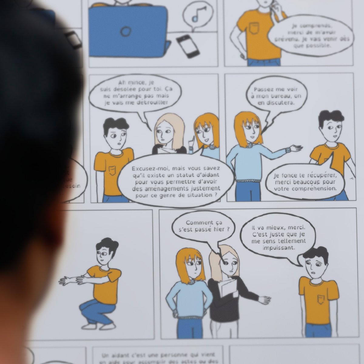 AuralLyon's tweet photo. 📣 À l’occasion de la Semaine Européenne pour l'Emploi des Personnes Handicapées, l'AURAL met en lumière les actions de #sensibilisation menées cette année ! 📅

🗣️ #Interventions et #webinaires
📚 Affichage de bandes dessinées
🎨 #Exposition immersive https://t.co/78bO6qY0tf