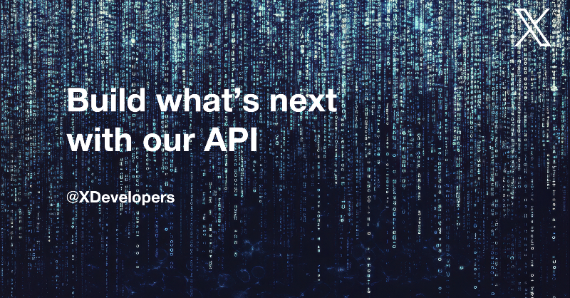 XDevelopers's tweet photo. Calling all developers! 

Innovate with our real-time and historical data on the X API.

Get started with Pro👇