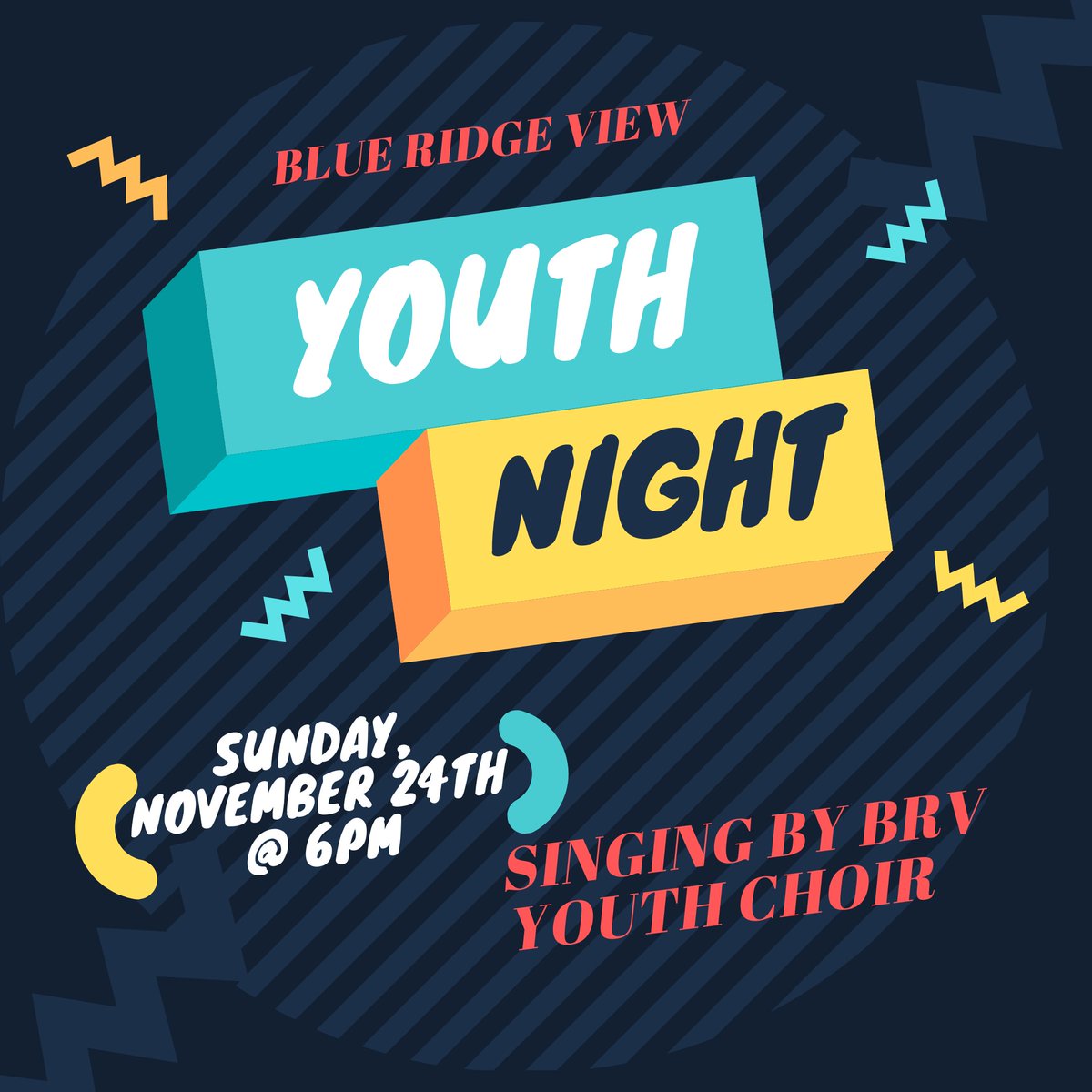 brvbc's tweet photo. Sunday night is youth night! Don't miss it! https://t.co/QyUzuX0Eck