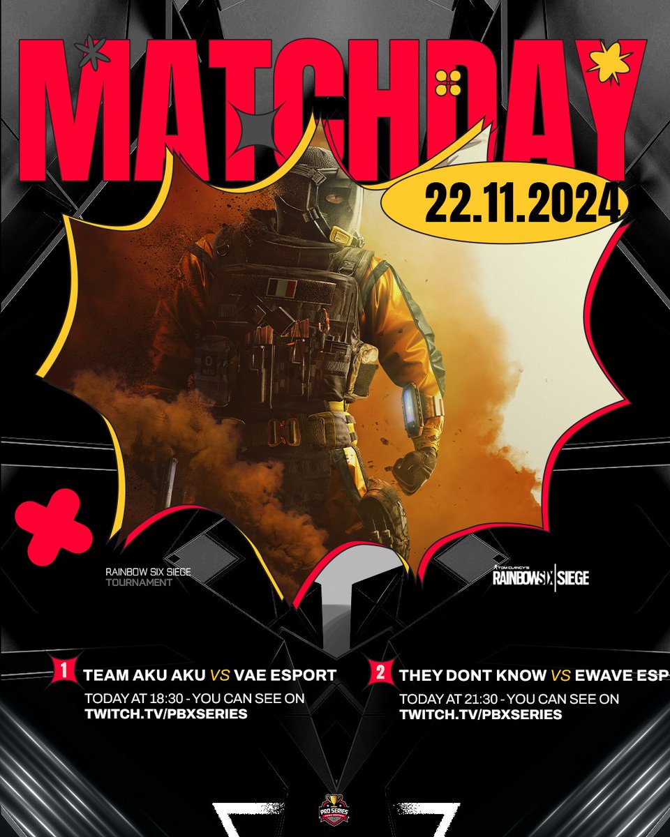 THE PBX PRO SERIES / SEASON 5 / QUARTERFINAL

Two exciting games will be streamed live on twitch.tv/pbx_proseries !

(ON STREAM)  / BO3 / Quarterfinal
18:30 PM @ <a href="/VAE_Victis_fr/">Vae-Victis Esport</a>  🆚 <a href="/TeamAkuAku/">Team Aku Aku</a> 

(ON STREAM)  / BO3 / Quarterfinal
21:30 PM <a href="/ewaveesports/">EWAVE ESPORTS🌊</a>  🆚#They_Dont_Know

Caster &amp;