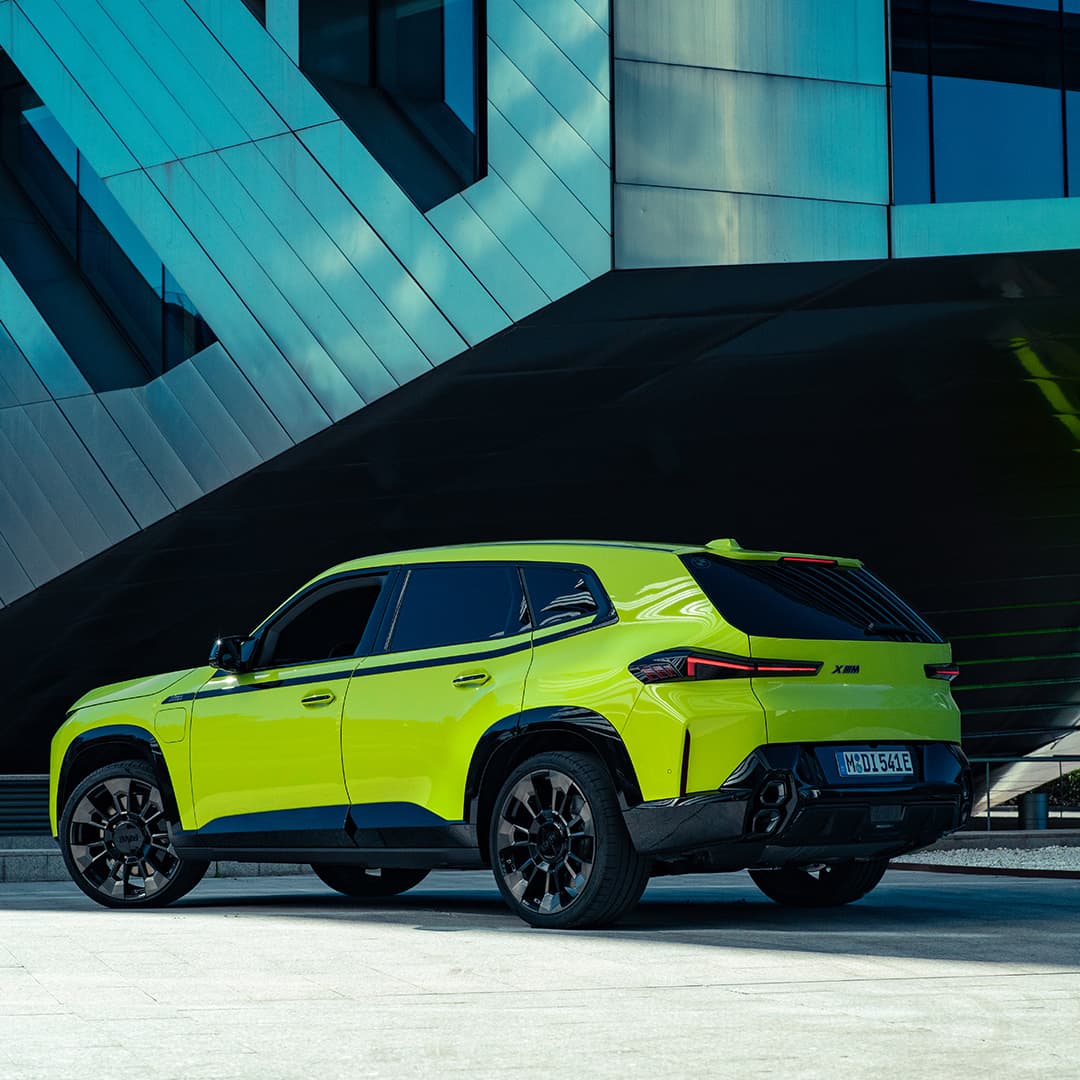 The all-new BMW XM 50e combines the high performance you expect from BMW M with plug-in hybrid efficiency.

And with its bold exterior, illuminated kidney grille and elegant black high gloss accents, the XM 50e is every bit the extrovert. 

Discover more: tinyurl.com/367rf7jc