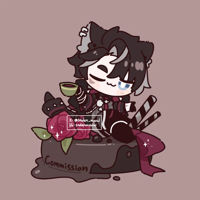 Commission#wriothesley #リオセスリ生誕祭2024 