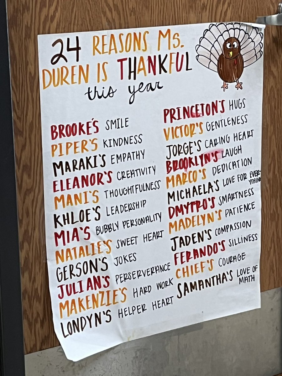 There’s always someone to be thankful for! <a href="/MendenhallHorns/">Mendenhall Elem.</a> #TeamPlanoISD