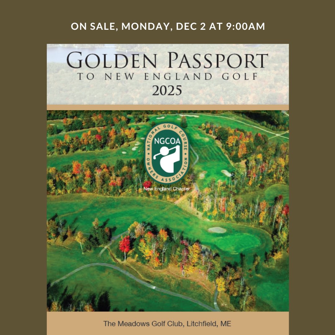 New England Golf Course Owners Association- NEGCOA tweet media