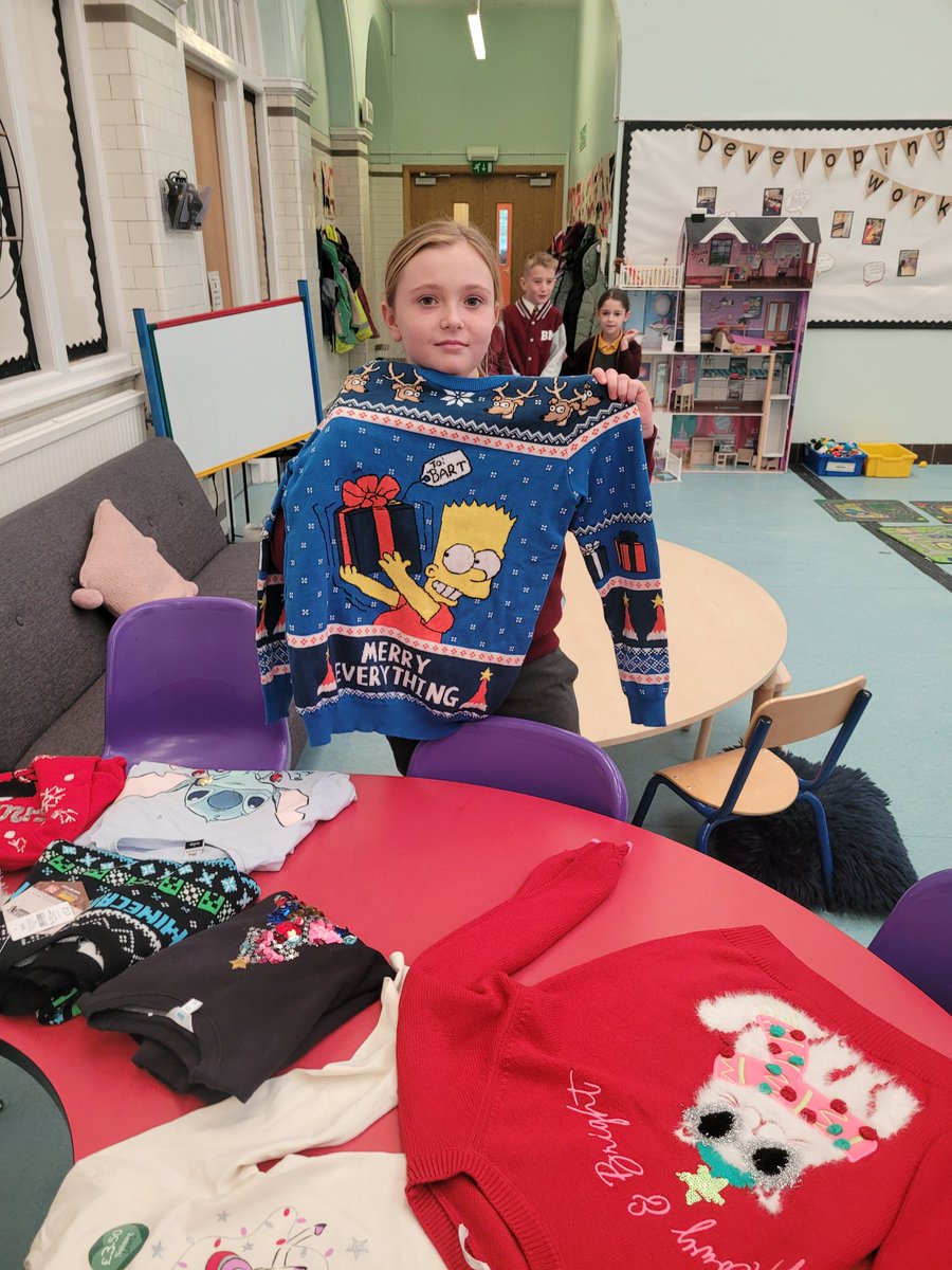 The Eco Committee jumper swap shop was a success. Thank you to everyone who donated ❄️