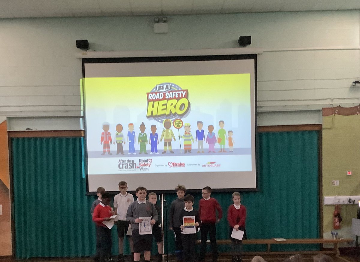 Our JRSO presented at assembly today for Road Safety Week 2024. Well done! #RoadSafetyWeek 🚌