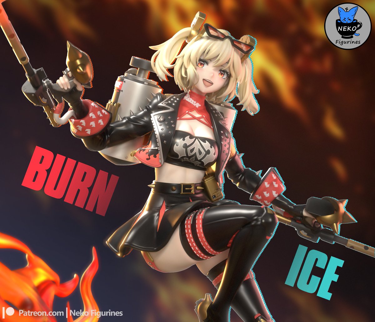 NekoFigurines's tweet image. Burnice White from Zenless Zone Zero! Now released for 3D printing❤️‍🔥

#ZenlessZoneZero #ZZZArt @CeoofCalydon