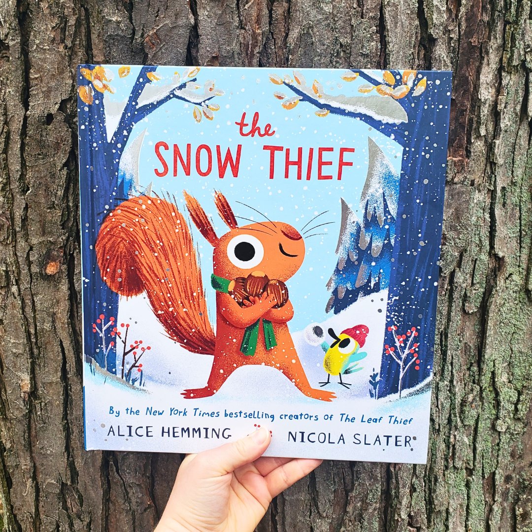 SourcebooksKids's tweet photo. Squirrel isn't all that sure about this "snow" stuff.... Luckily, Bird can explain! 🐿️🐦❄️

The Snow Thief
Alice Hemming and Nicola Slater

#kidlit #childrensliterature #readaloud #booksforkids #classroomlibrary #classroombookshelf #classlibrary #schoollibrary #leafthief https://t.co/Z6lAkeVs69