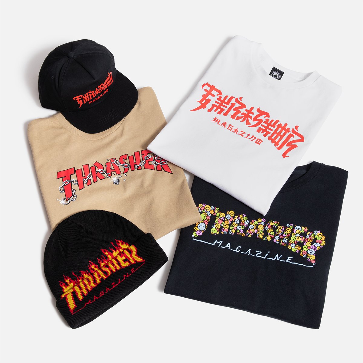 Now available in store and online at Atlas is the full collection of holiday goods from Thrasher Magazine. The new collection includes apparel with artwork by Kevin “Spanky” Long and Daniel Shepard. bit.ly/2HSyvHa