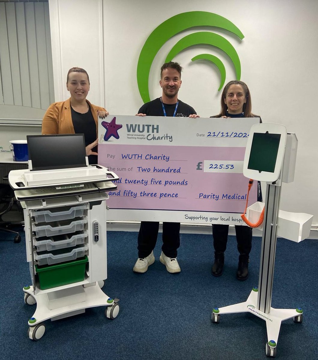 We had a lovely visit yesterday from Phil at <a href="/wuthcharity/">WUTH CHARITY</a>, who dropped by to thank us for raising money for them last month via our sweet &amp; savoury #fundraising day. We hope our donation helps to make a real difference to patients at <a href="/WUTHnhs/">Wirral NHS Hospitals - Arrowe Park & Clatterbridge</a>!
