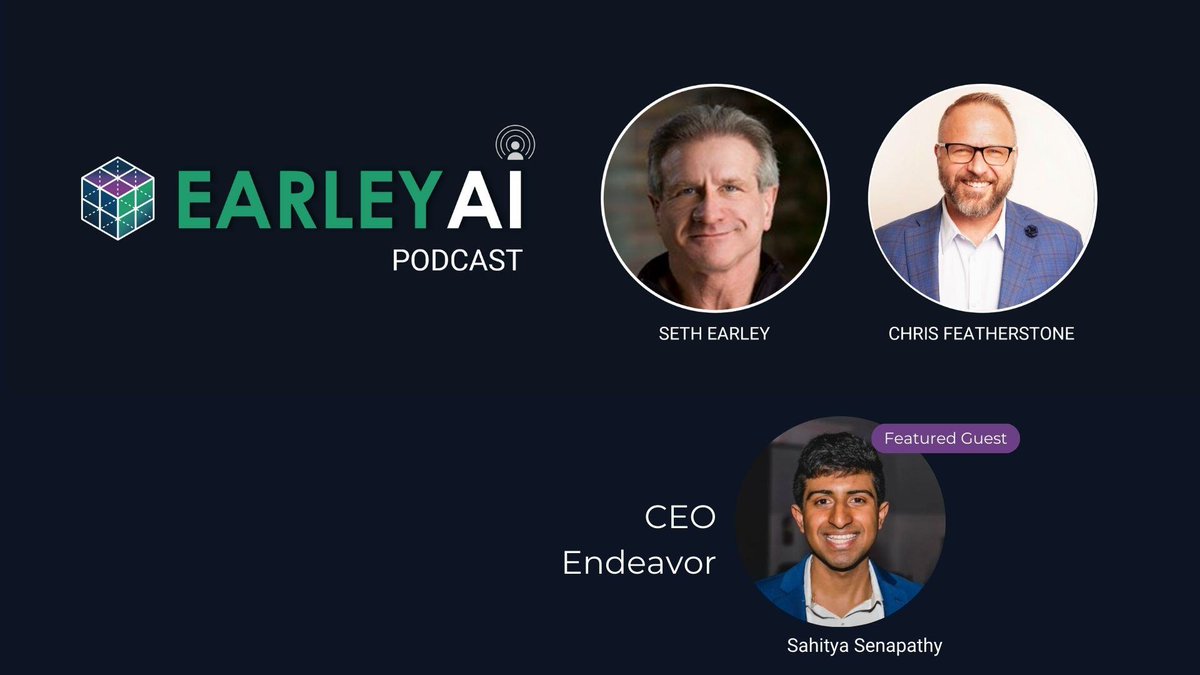 Discover AI's transformative impact on manufacturing with Sahitya Senapathy, CEO of Endeavor AI, on the Earley AI Podcast. Explore insights on generative AI, phased deployments, and data security best practices.

🎧 Listen now: hubs.ly/Q02ZbjpL0
#AI #Manufacturing #Podcast