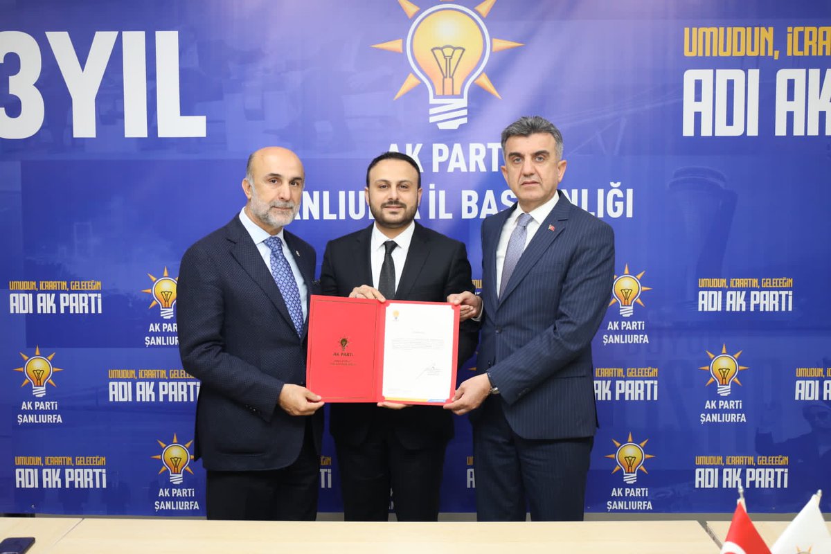 AK Parti Haliliye İlçe Başkanlığına Mustafa Bağmancı atanmıştır. 

Halka hizmet yolunda kendilerine muvaffakiyetler diliyoruz. 

Haliliye ilçemize, Şanlıurfa'mıza ve teşkilatımıza hayırlı olsun.
#SevdamızŞanlıurfa
<a href="/RTErdogan/">Recep Tayyip Erdoğan</a> <a href="/Akparti/">AK Parti</a> <a href="/erkankandemir/">Erkan Kandemir</a> <a href="/milhamigunbegi/">M.İlhami GÜNBEGİ</a> <a href="/Ziverozdemir/">Ziver ÖZDEMİR</a>