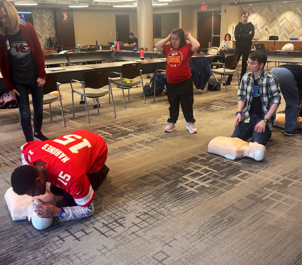Shawnee Mission Education Foundation (@thesmef) on Twitter photo A great way to kick off a Friday by seeing our friends in Project Search at <a href="/AdventHealthKC/">AdventHealth Kansas City</a> get CPR certified! <a href="/theSMEF/">Shawnee Mission Education Foundation</a> provided an E2 grant so they could get certified in CPR and First Aid. They did awesome, and it was so fun to cheer them on. A great way to kick off a Friday by seeing our friends in Project Search at <a href="/AdventHealthKC/">AdventHealth Kansas City</a> get CPR certified! <a href="/theSMEF/">Shawnee Mission Education Foundation</a> provided an E2 grant so they could get certified in CPR and First Aid. They did awesome, and it was so fun to cheer them on.
