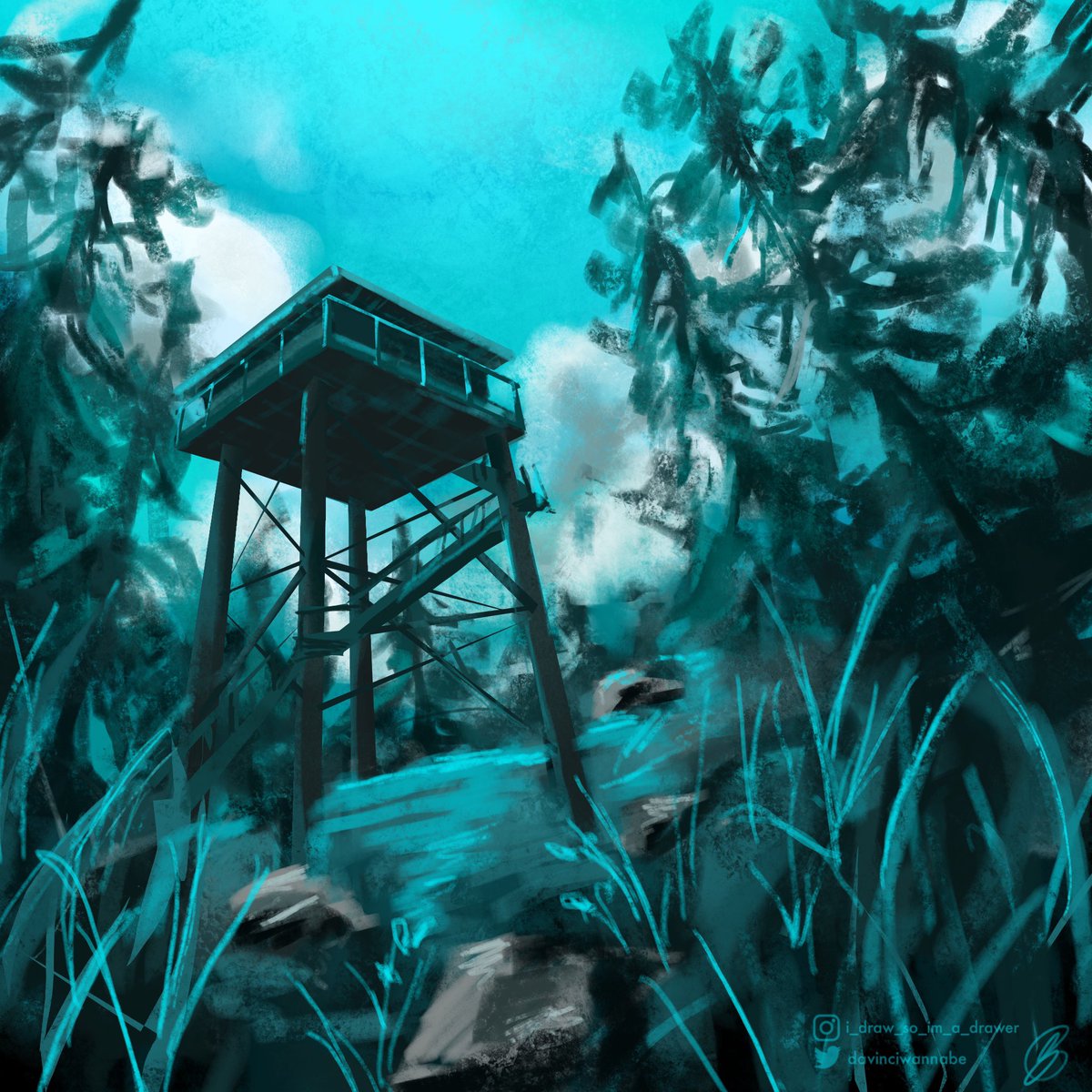 davinciwannabe's tweet image. Huevember day 22 #firewatch