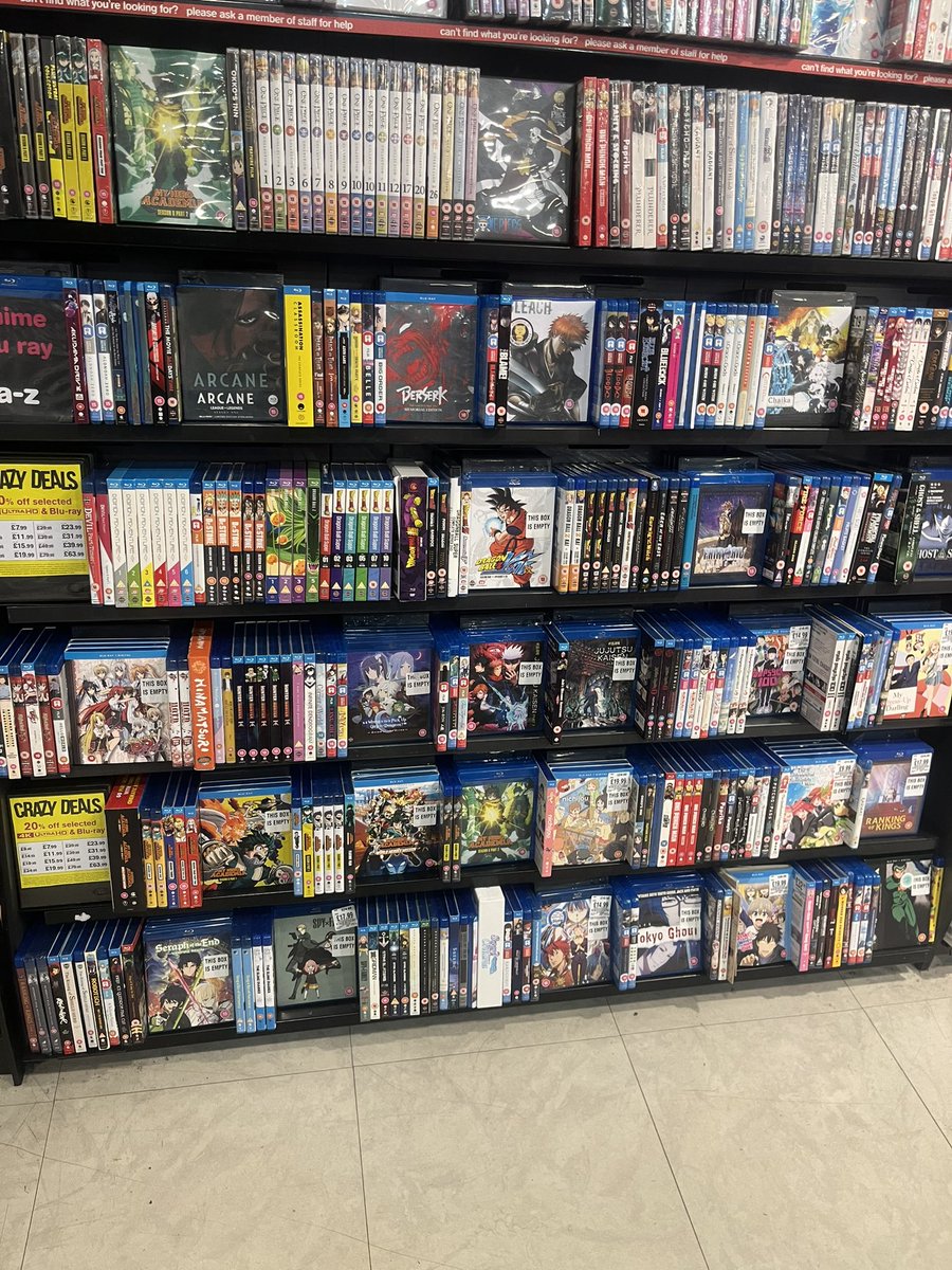 Calling Anime lovers! Come and grab our latest deals!

#hmvcrazydeals #hmv #hmvwolverhampton #trending #anime