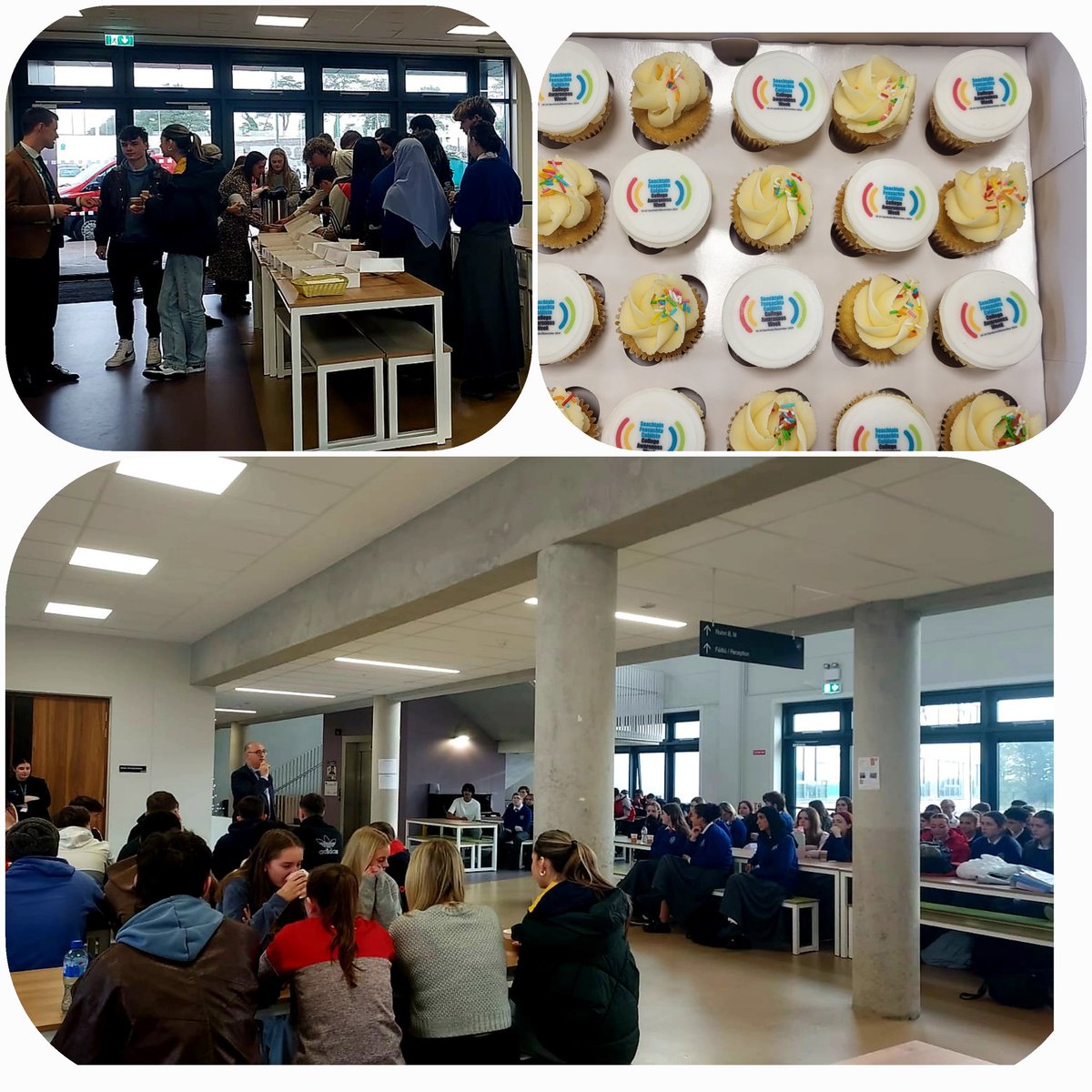 mcc_guidance's tweet photo. So lovely to welcome back students from last year &amp; have them talk to 6th years about their college courses @CollegeAware https://t.co/sQKnZ73xc9