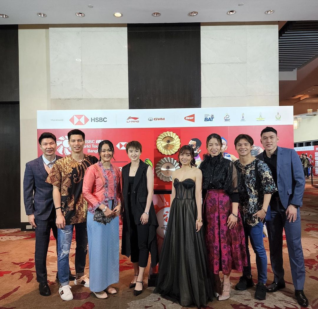 craigansibin's tweet image. #WTF2022 Gala Dinner

MD: Aaron Chia / Soh Wooi Yik
MD: Ong Yew Sin / Teo Ee Yi
WD: Pearly Tan / Thinaah Muralitharan
WD: Vivian Hoo / Lim Chiew Sien
XD: Goh Soon Huat / Shevon Lai
XD: Tan Kian Meng / Lai Pei Jing