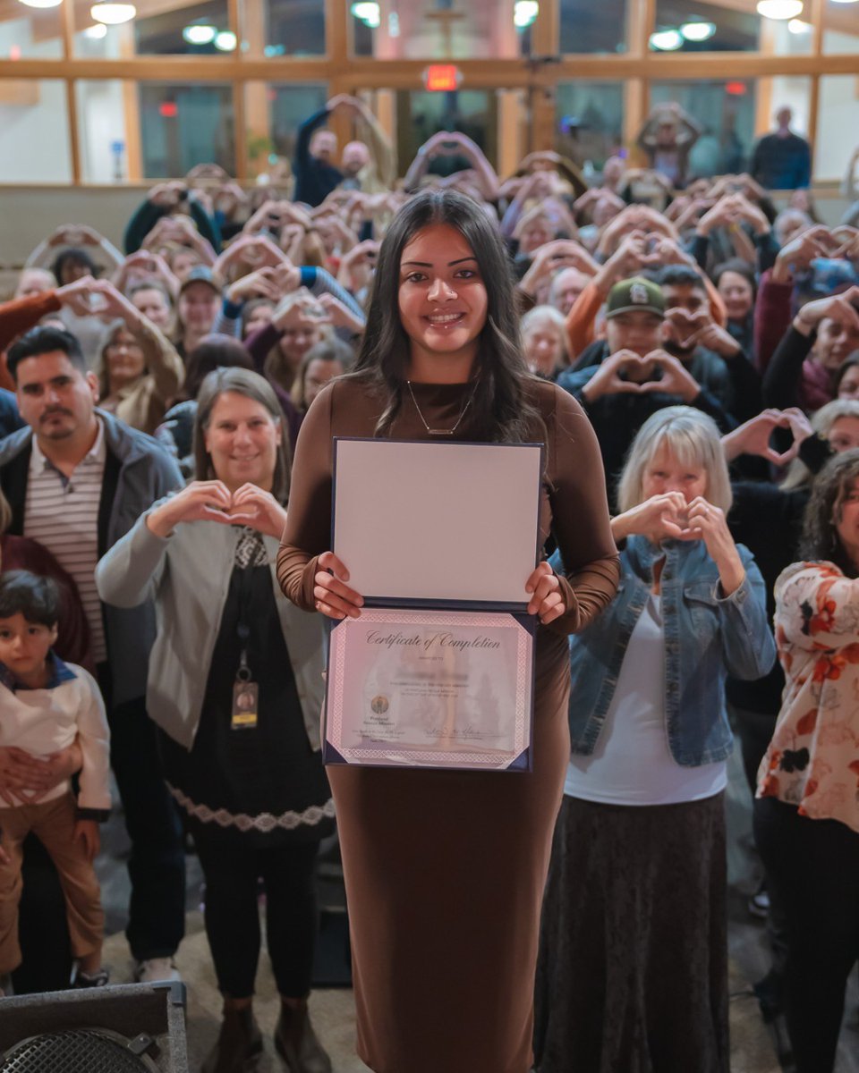 THIS IS COMMUNITY! THIS IS LIFE TRANSFORMATION!
A tenacious lady graduated from Shepherd’s Door with her community surrounding her. IN COMMUNITY. Not in isolation. 

#Recovery #Community #ShepherdsDoor #HopeRestored #LifeTransformation #HopeAndHealing #PortlandRecueMission #PRM