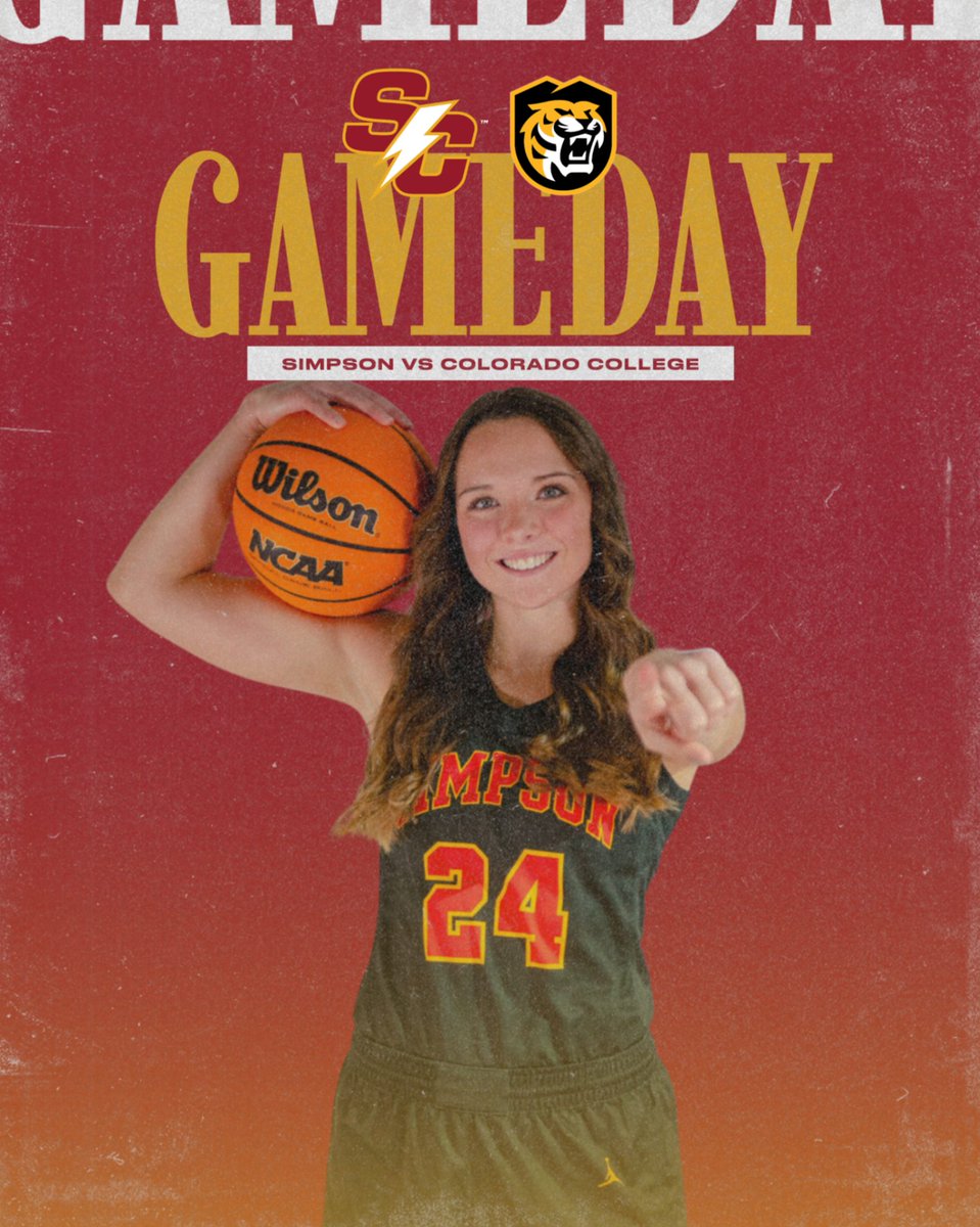 We open up the Twin Cities Invitational tonight against the Tigers!

🆚 Colorado College
🕕 6 p.m.
📍 St. Paul, Minn. 
📊/🖥️ linktr.ee/simpsonwbasket…

#rollriversWBB #d3hoops