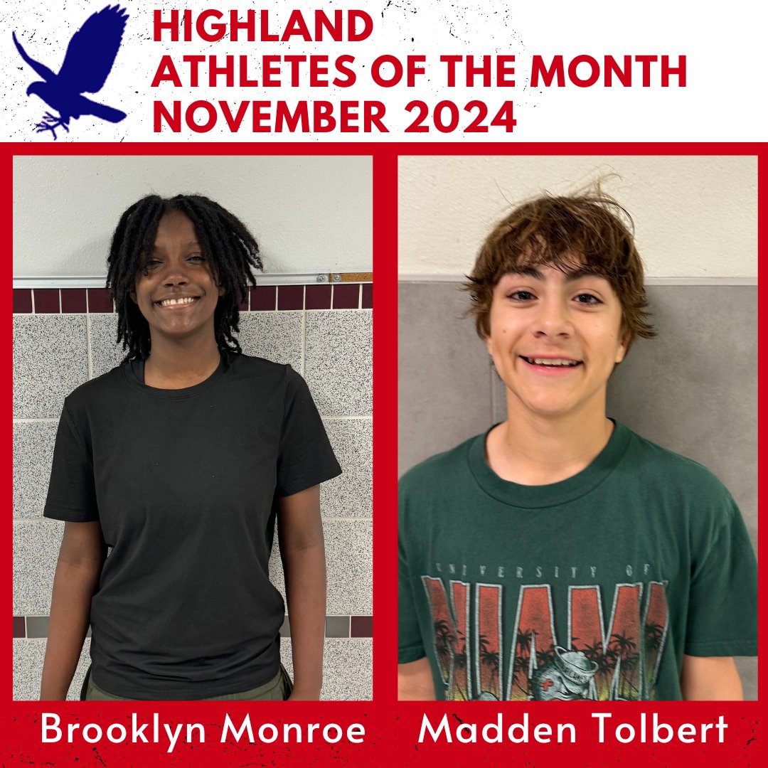 emsisdathletics's tweet photo. Shoutout to our Highland November Athletes of the Month! Read more about Brooklyn and Madden at https://t.co/tLamNnfVvP #EMSproud #AOM #WayToGoHawks https://t.co/RmhNMntZeu