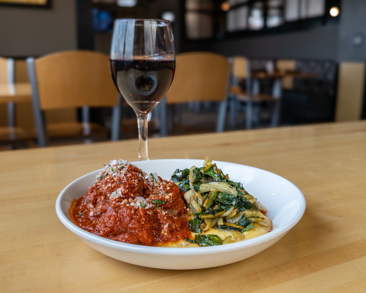 DESTIHL_Rest's tweet photo. Savor the season with our new Chef’s Feature: 𝐌𝐄𝐀𝐓𝐁𝐀𝐋𝐋𝐒 &amp; 𝐏𝐀𝐑𝐌𝐄𝐒𝐀𝐍 𝐏𝐎𝐋𝐄𝐍𝐓𝐀.

House-made lamb, veal, beef, and pork meatballs in a spicy tomato sauce, paired with fennel, swiss chard, and velvety parmesan polenta, it’s a culinary experience not to be missed https://t.co/EKHAnK7JrG