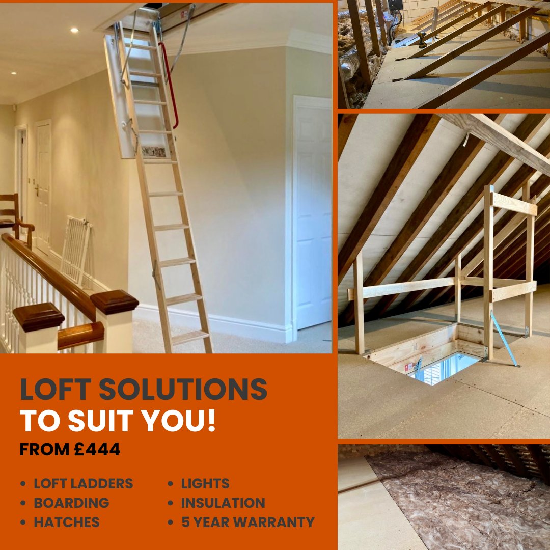 loftladderpros's tweet image. Declutter and make room for everything you need with Home Counties Loft Ladders! With over 1,200 five-star reviews, we specialise in turning lofts into practical storage spaces, starting from just £444. 

homecountiesloftladders.co.uk 
 
#WinterReady #LoftTransformation #Insulation