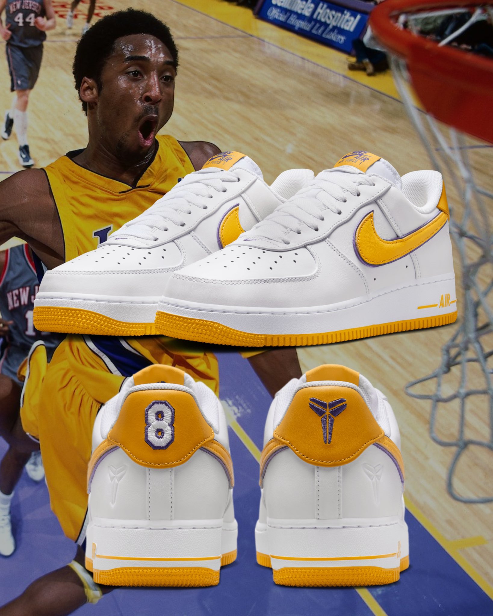 Nike air force 1 low trainer white / yellow hot sale